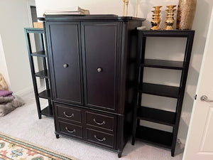 Bombay Company Armoire + 2 Shelving Units