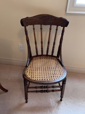 Small Vintage Chair, Cane Seat