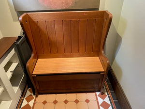 Wood Storage Bench