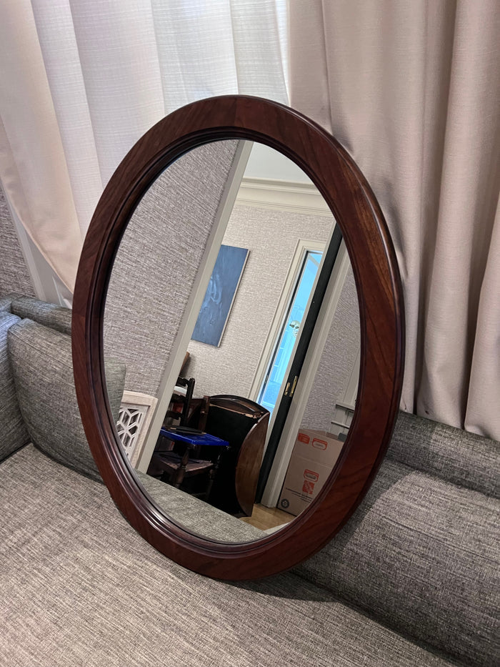 Oval Wood Mirror- Made in Canada