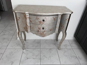 Silver Bombay Small 2 Drawer Console Table