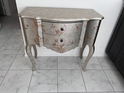 Silver Bombay Small 2 Drawer Console Table