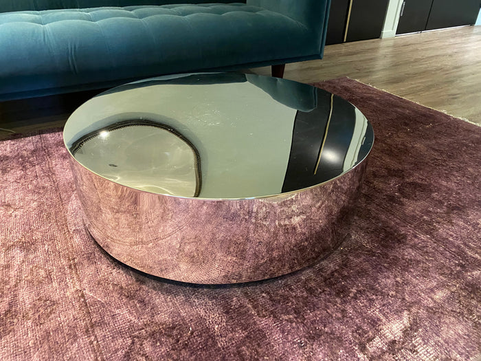 Round Mirrored Coffee Table from Mobilia