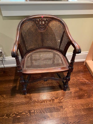 Antique Georgian Style Cane Tub Chair