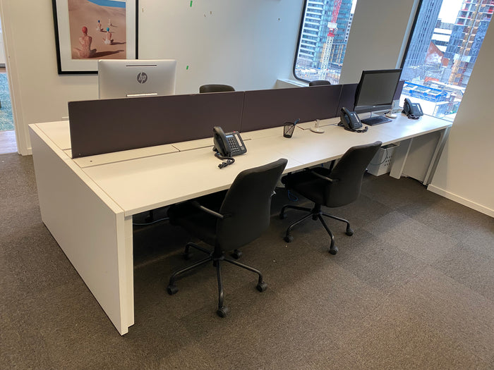 Haworth Office Desk- Workstation with Partition, Seating for 6 # 2