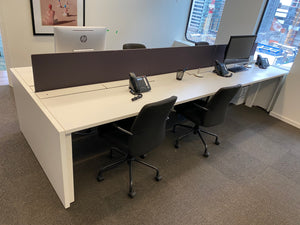 Haworth Office Desk- Workstation with Partition, Seating for 6 # 1
