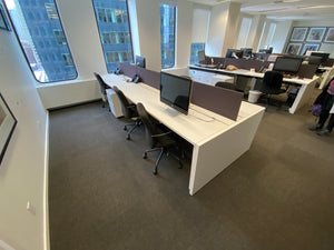 Haworth Office Desk- Workstation with Partition, Seating for 6 # 1