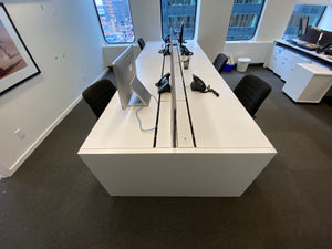 Haworth Office Desk- Workstation with Partition, Seating for 6 # 1
