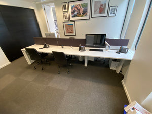 Haworth Office Desk- Workstation with Partition, Seating for 6 # 2