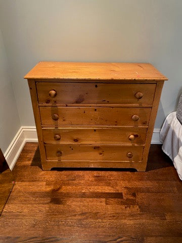 Small 4 Drawer Pine Dresser