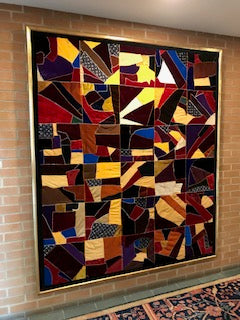 Large Mennonite Hand Sewn Quilt Art