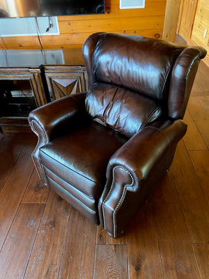 2 Bernhardt Leather Reclining Chairs