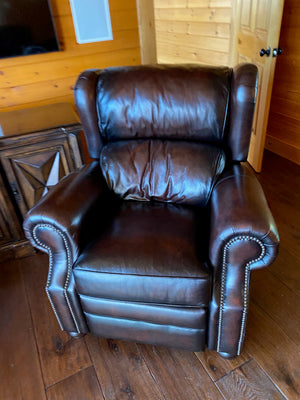 2 Bernhardt Leather Reclining Chairs