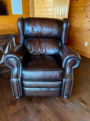 2 Bernhardt Leather Reclining Chairs