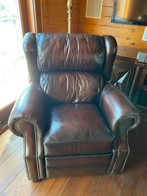2 Bernhardt Leather Reclining Chairs