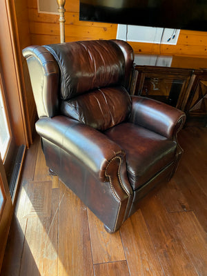 2 Bernhardt Leather Reclining Chairs