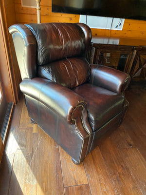 2 Bernhardt Leather Reclining Chairs