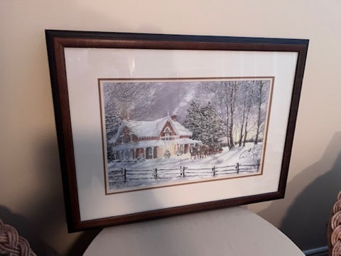 Limited Edition Signed Print by Walter Campbell- Sleigh Ride