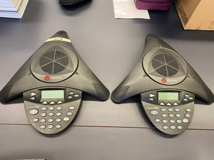 2 Polycom SoundStation 2W EX DECT 6.0 Wireless Conference Phones