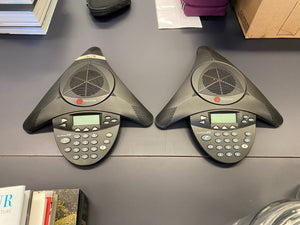 2 Polycom SoundStation 2W EX DECT 6.0 Wireless Conference Phones