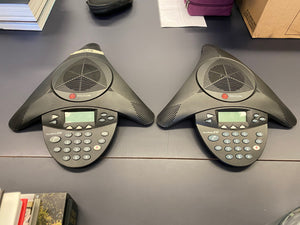 2 Polycom SoundStation 2W EX DECT 6.0 Wireless Conference Phones
