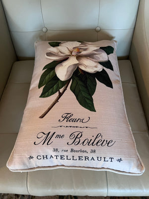"THRO Home" 14" W x 20" French Lilac Flower Pillow