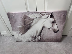 White Horse Wall Art