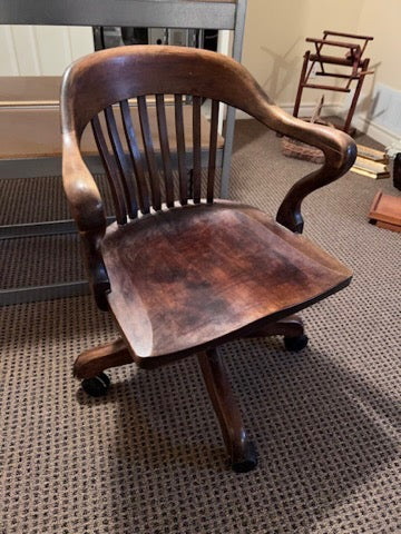 Antique Banker's Chair