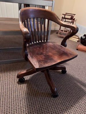 Antique Banker's Chair
