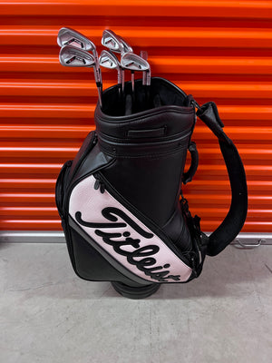 Ping i25 Irons, 3-PW, Right Handed, Regular Flex, Steel Shaft + Titleist Leather Bag