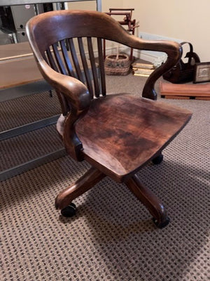 Antique Banker's Chair