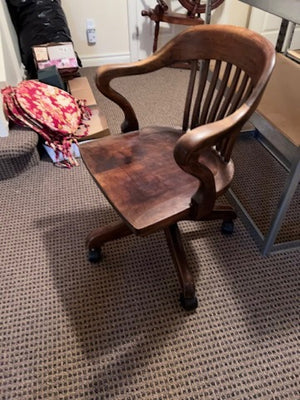 Antique Banker's Chair