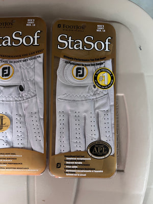 3 Footjoy Men's StaSof Golf Gloves - MED-LG, Left Hand
