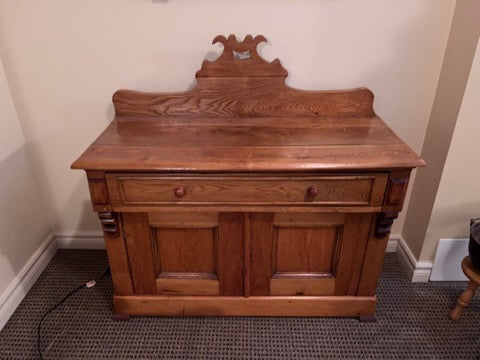 Antique Pine Credenza
