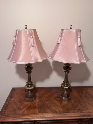 Pair of Vintage Brass Table Lamps