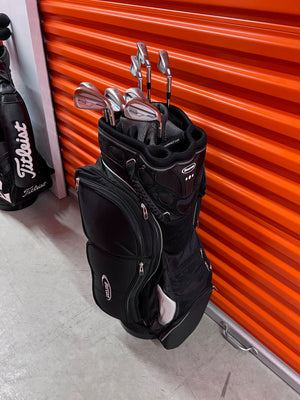 Ping i Series E1 Irons, 3-PW, UW, Right Hand, AWT 2.0 Steel Shaft, Regular + Burton Golf Bag