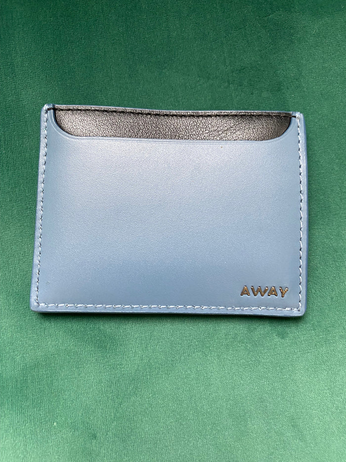 Away Blue Leather Card Holder (BRAND NEW)