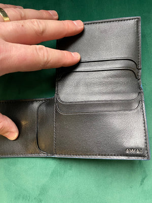 Away Blue Leather Trifold Wallet (BRAND NEW)