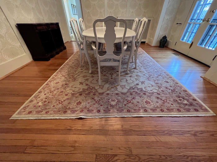 100% Wool Pakistani Hand Knotted Area Rug- 8x10ft