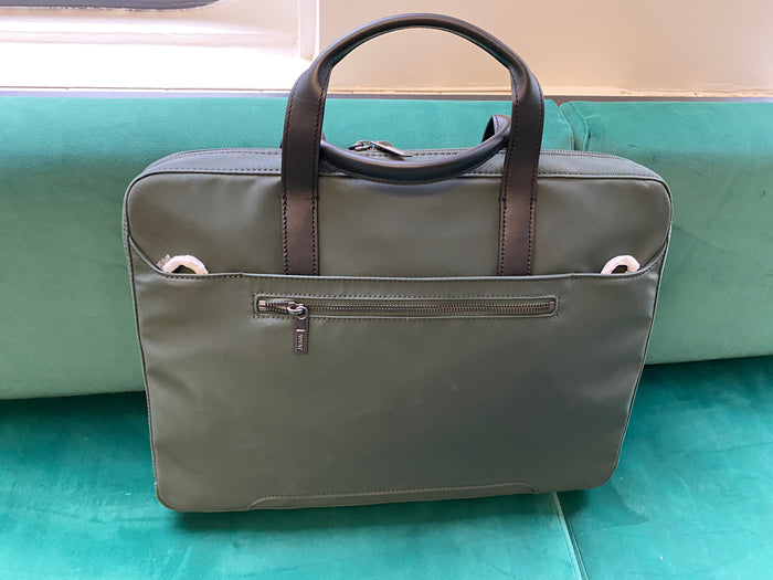Away The Laptop Bag in Green Nylon (BRAND NEW)