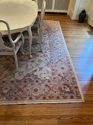 100% Wool Pakistani Hand Knotted Area Rug- 8x10ft