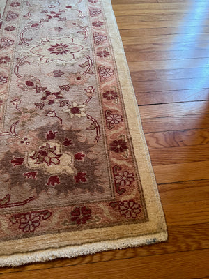 100% Wool Pakistani Hand Knotted Area Rug- 8x10ft