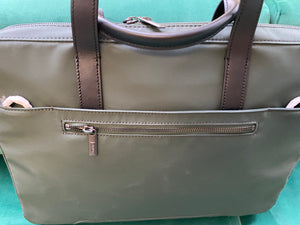 Away The Laptop Bag in Green Nylon (BRAND NEW)