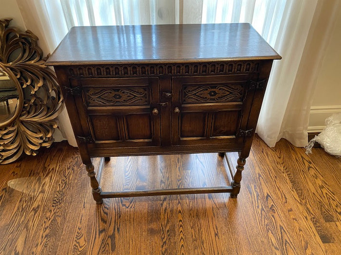 Antique Wood Cabinet- Made in England