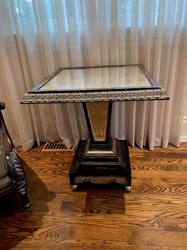 Mirrored Square Accent Table