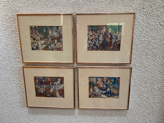 4 Prints by Arthur Szyk- New Canaan