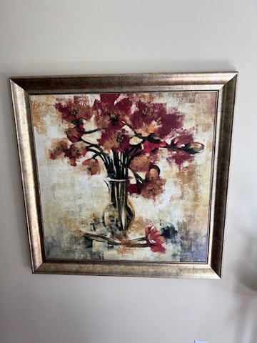 Flowers in Vase Framed Print