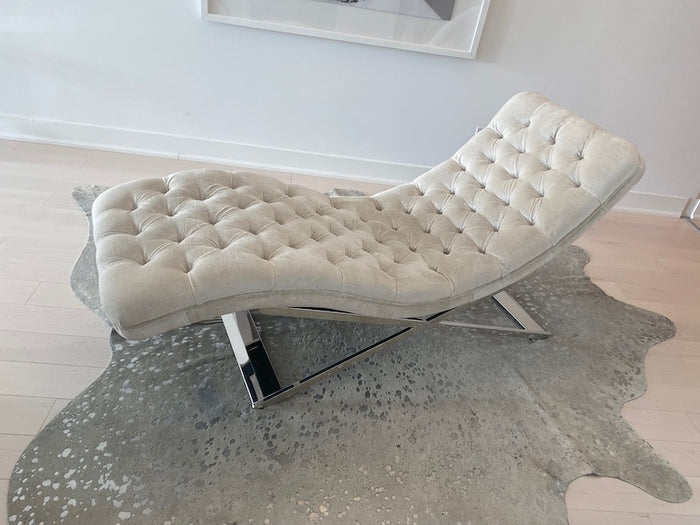 Sunpan Grey Chaise Lounge Chair