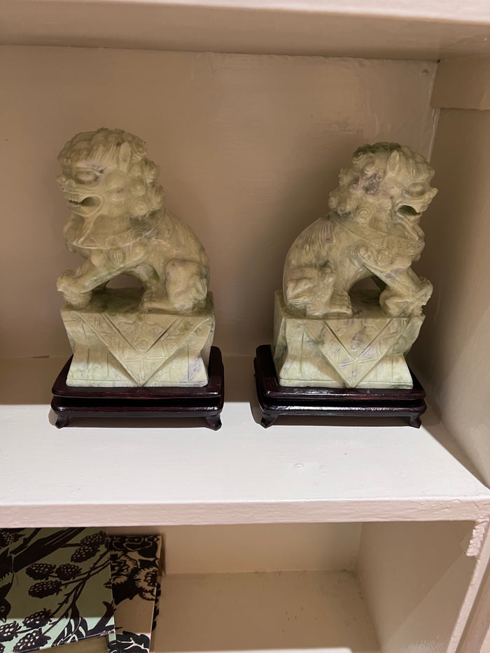 Pair of Oriental Stone Bookends