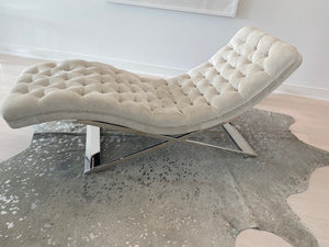 Sunpan Grey Chaise Lounge Chair